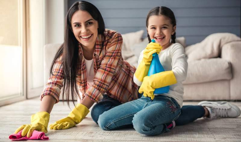 Cleaning With Kids
