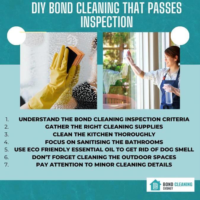 Infographic For DIY Bond Cleaning That Passes Inspection
