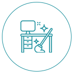 professional office cleaning icon