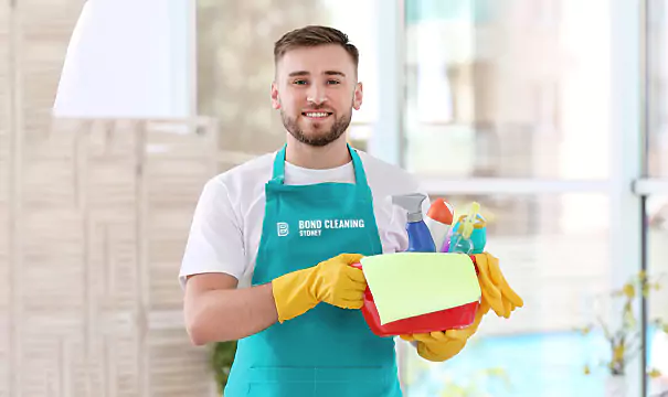 Cleaning Man Wtih Tools