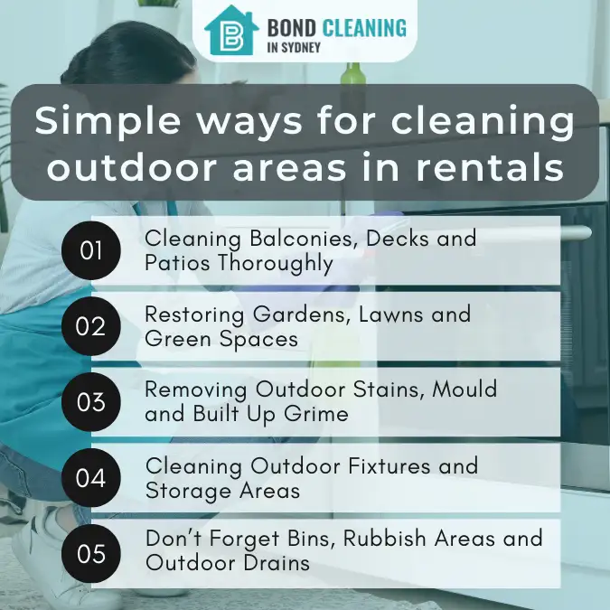 Simple ways for cleaning outdoor areas in rentals